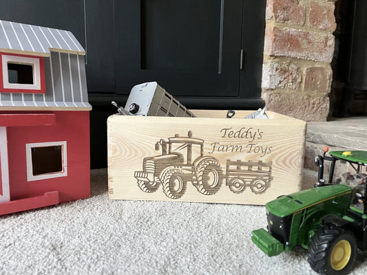 Tractor Toy Crate